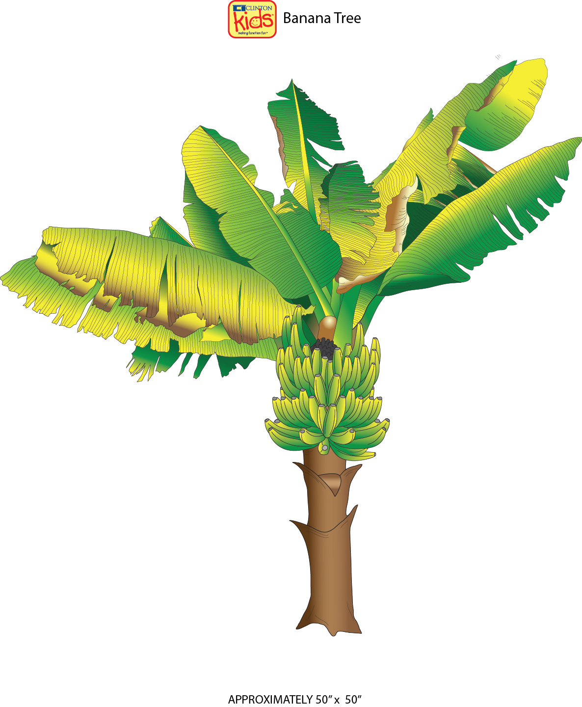 Banana Tree Wall Sticker Clinton Industries