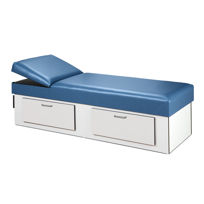Upholstered Apron Couch with Double Drawer… | Clinton Industries Upholstered Apron Couch with Double Drawer… | Clinton Industries
