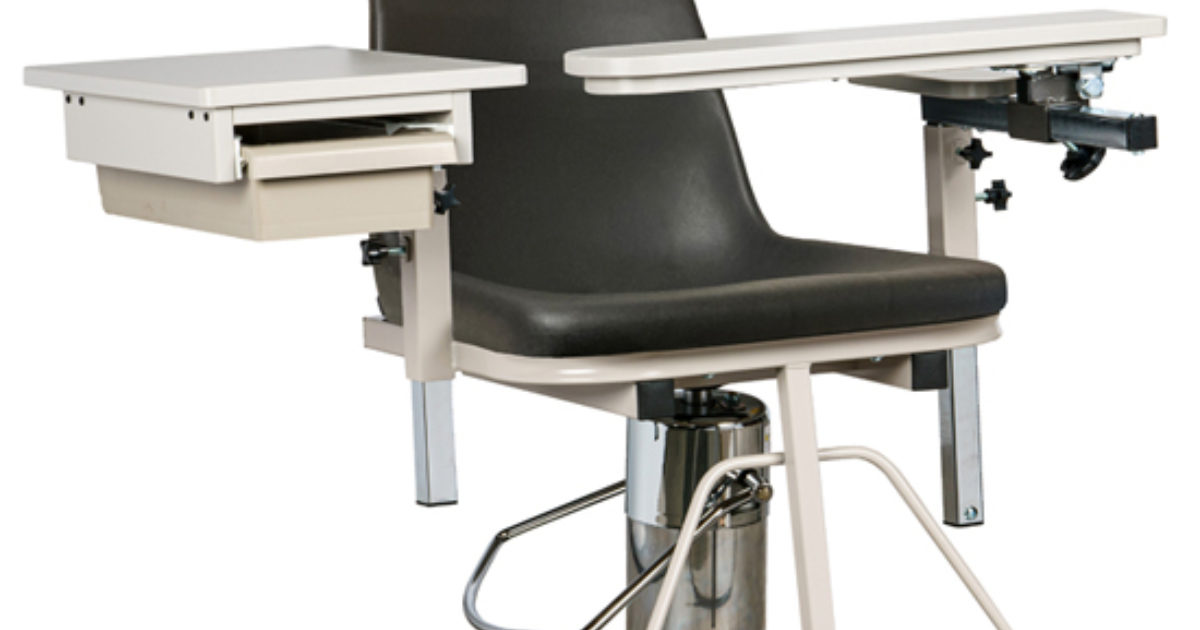 H Series, E-Z-Clean, Blood Drawing Chair… | Clinton Industries, Inc.