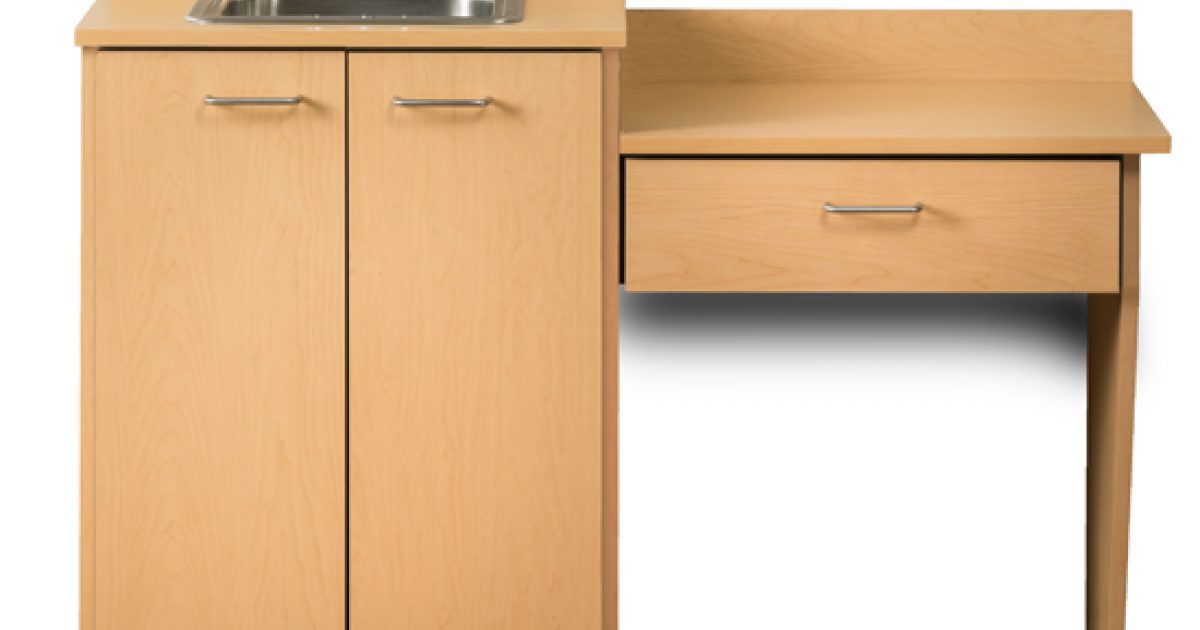 Base Set with 2 Doors and Desk Clinton Industries, Inc.