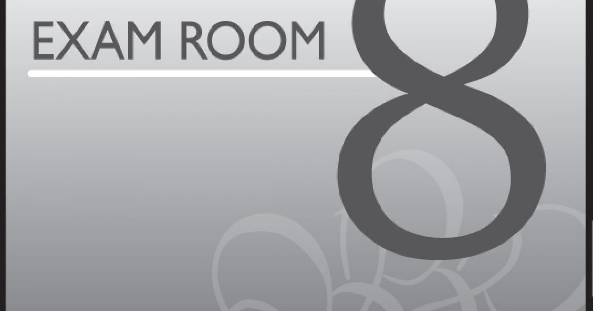 Standard Exam Room Sign 8 Clinton Industries, Inc.