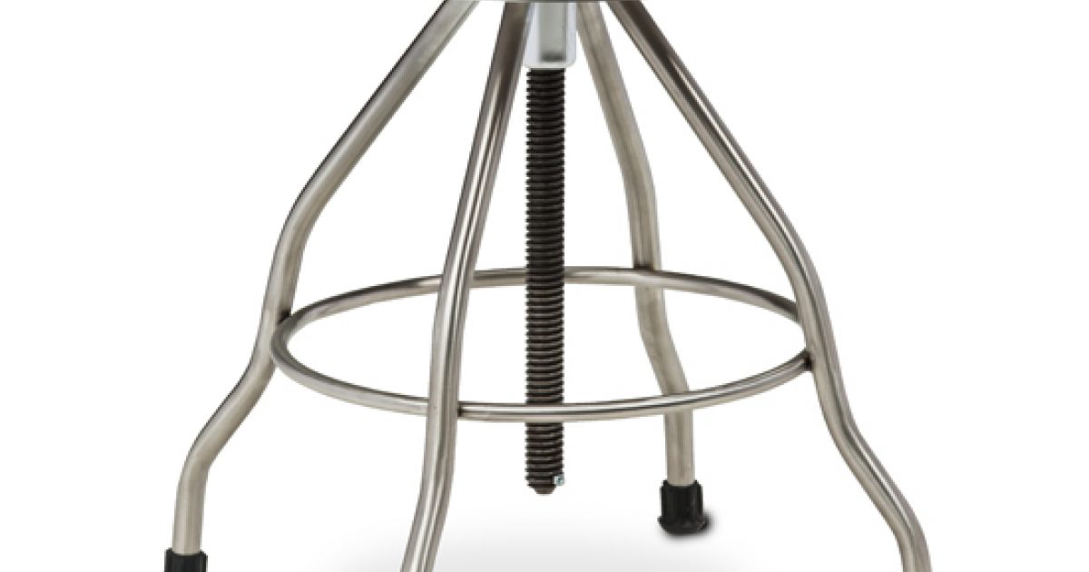 Stainless Steel Stool with Rubber Feet | Clinton Industries, Inc.