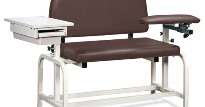 Lab X Series, Extra-Wide, Blood Chair with… | Clinton Industries, Inc.